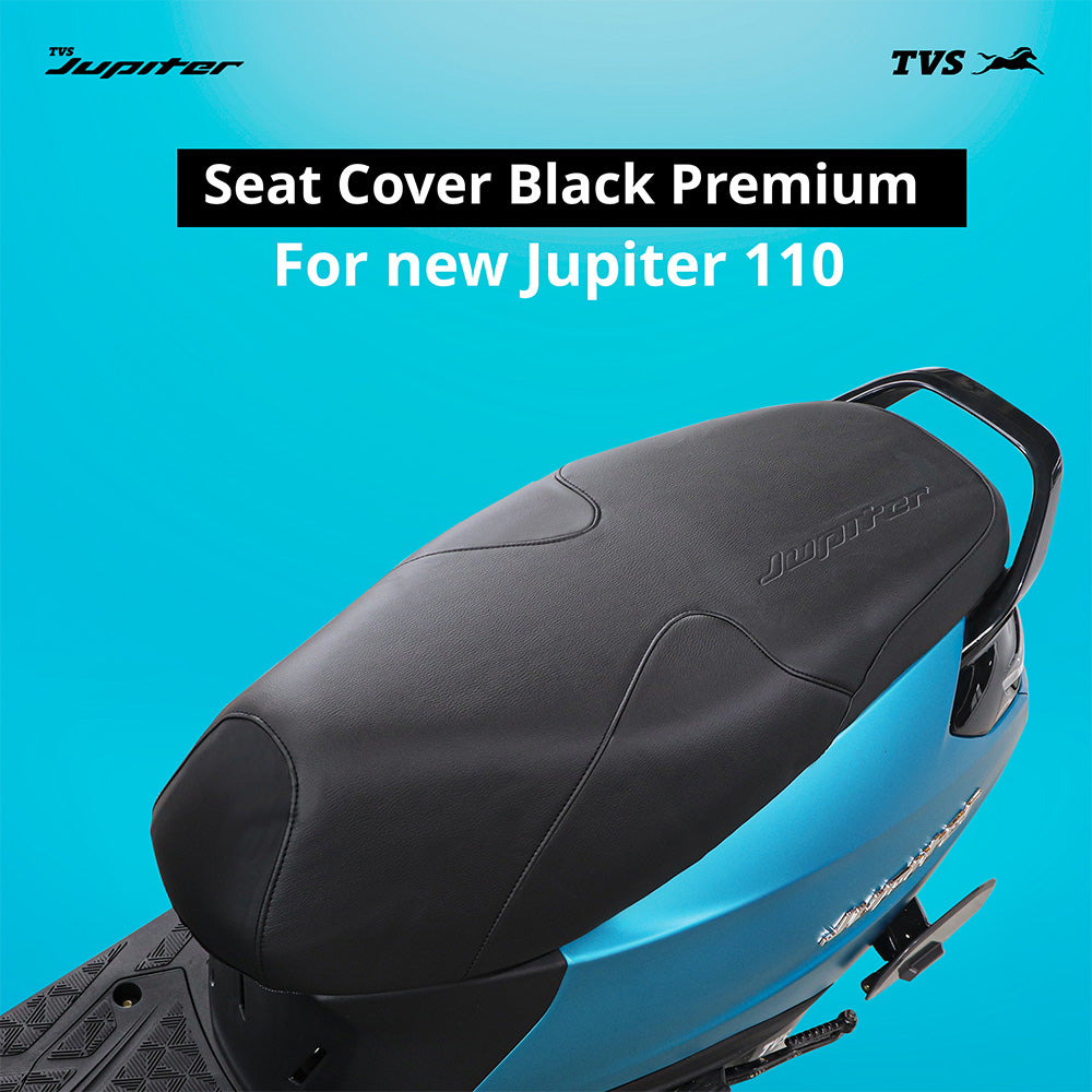 TVS Premium Black Seat Cover for New Jupiter 110